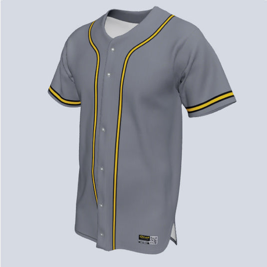 Full Button Baseball Core Custom Jersey