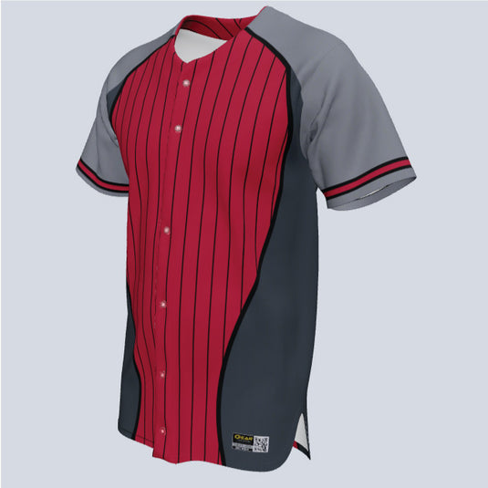 Full Button Baseball Sox Custom Jersey