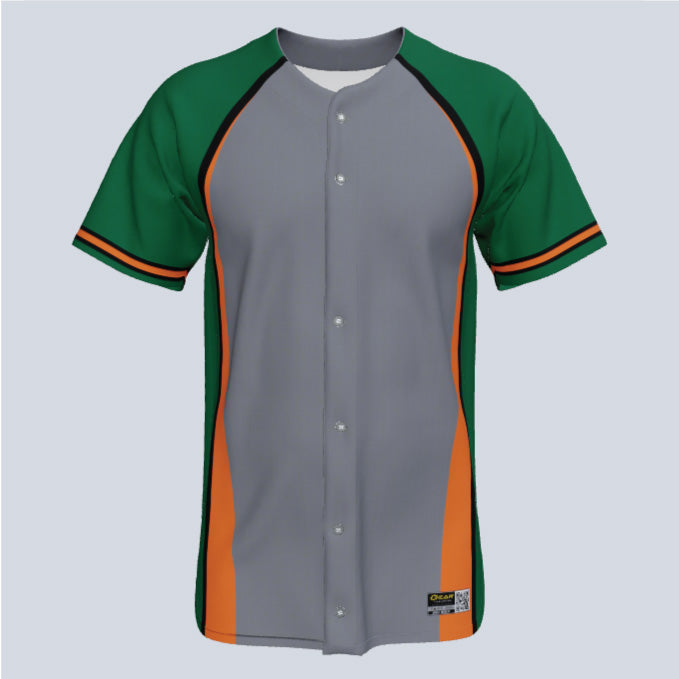 Load image into Gallery viewer, Full Button Baseball Diamond Custom Jersey
