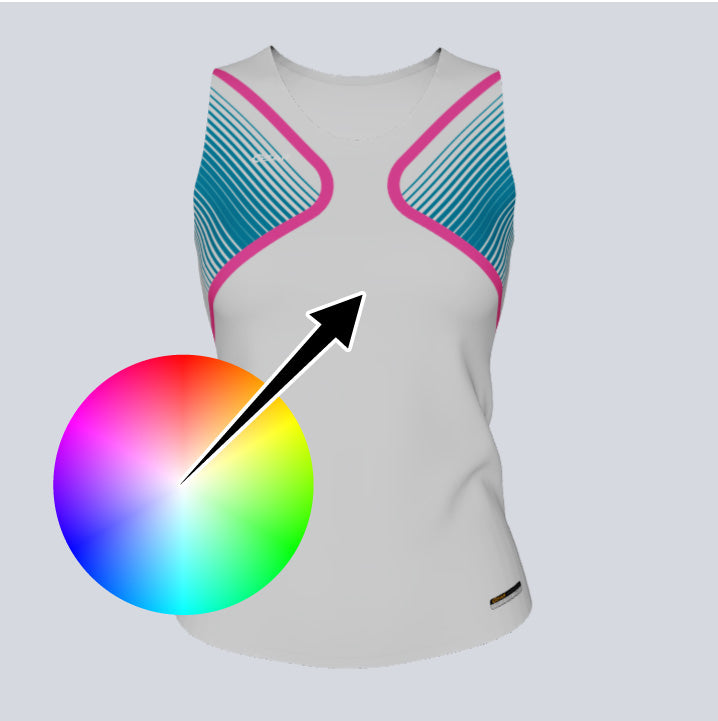 Load image into Gallery viewer, Ladies Custom Fitted Track Singlet Fuse Jersey

