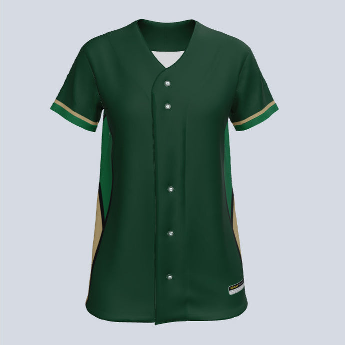 Ladies Fuse Full Button Custom Softball Jersey