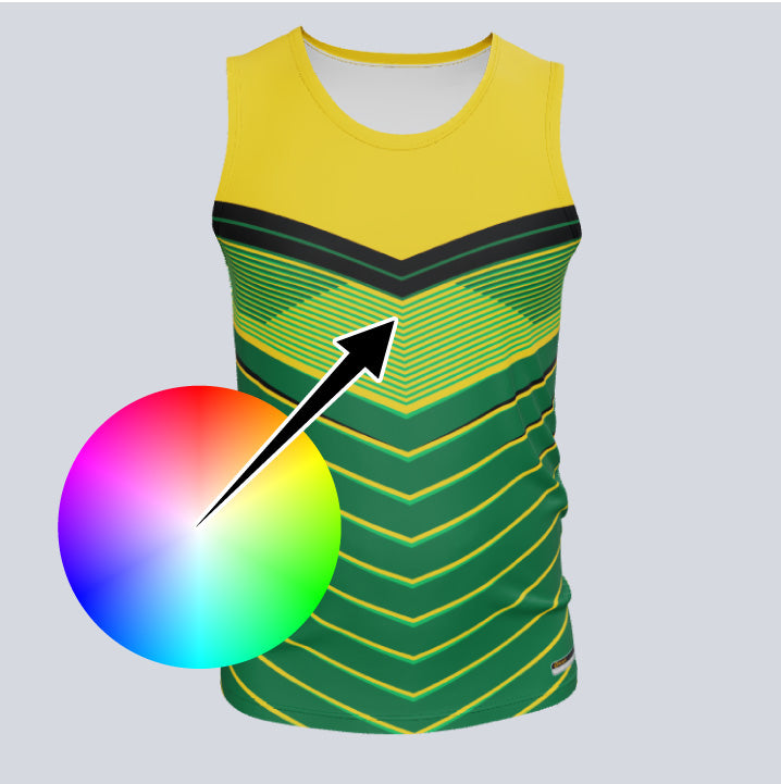 Load image into Gallery viewer, Custom Fitted Track Singlet Fusion Jersey
