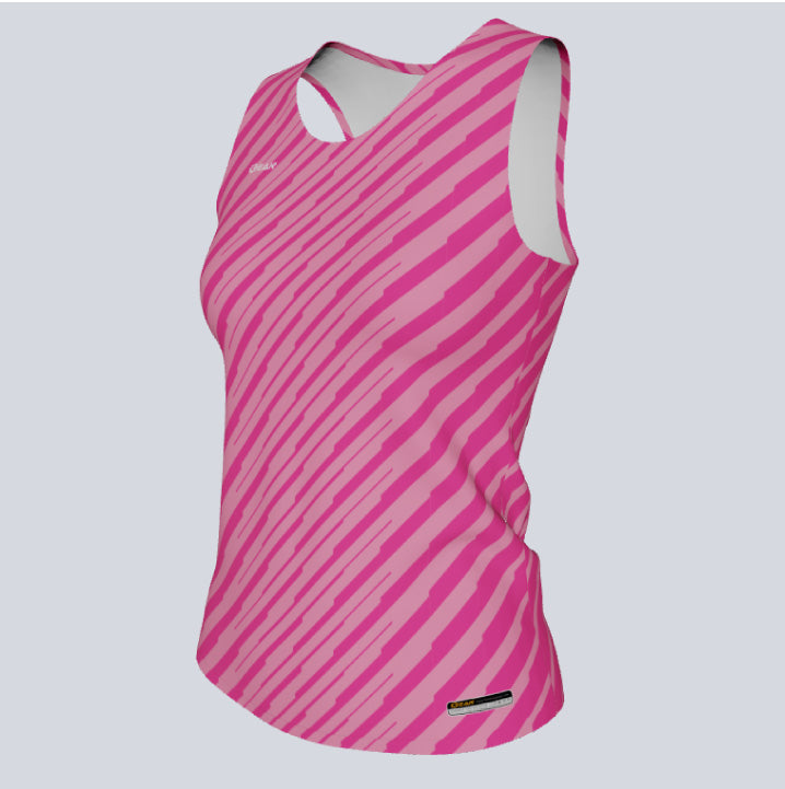 Load image into Gallery viewer, Ladies Custom Fitted Track Singlet Jett Jersey

