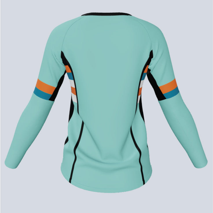 Load image into Gallery viewer, Ladies ProCut LS Custom Carbon Jersey
