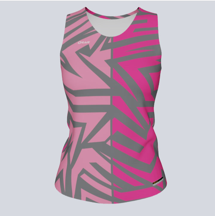 Load image into Gallery viewer, Ladies Custom Fitted Track Singlet Rage Jersey
