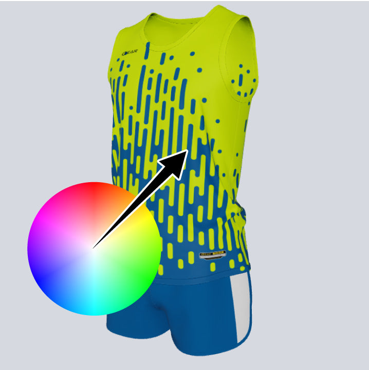 Load image into Gallery viewer, Custom Track Singlet Rise Set
