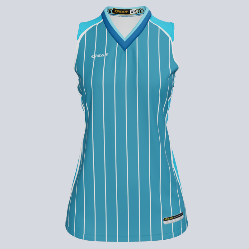 Load image into Gallery viewer, Ladies Core Trim Razor Back Sleeveless Custom Softball Jersey
