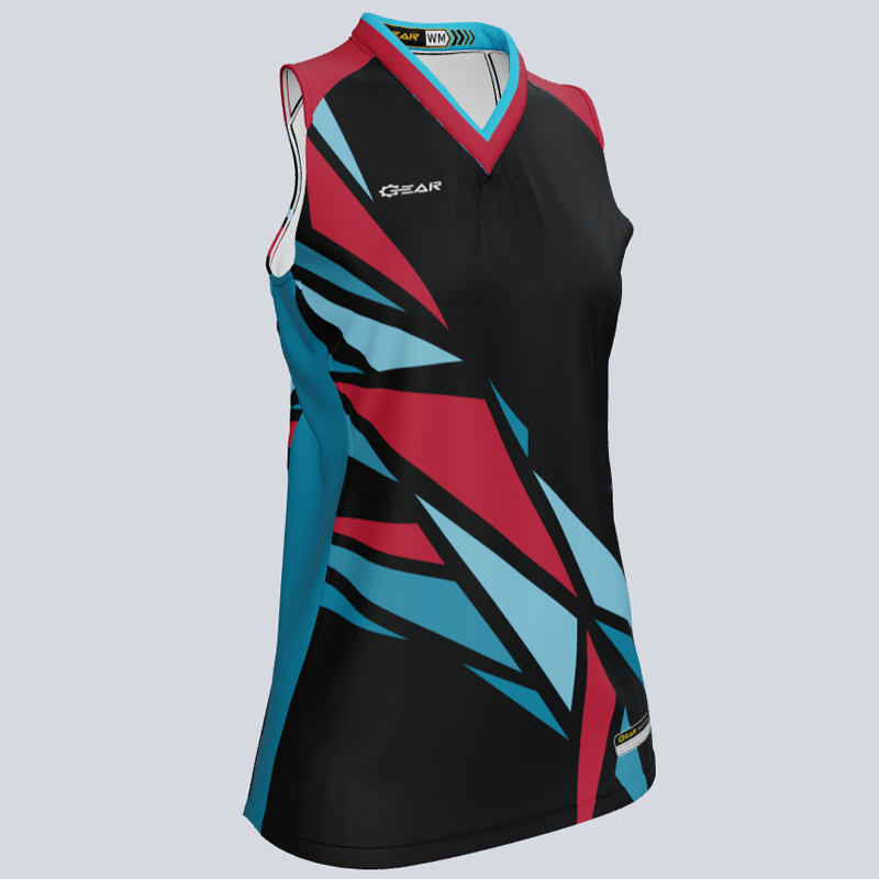 Ladies America Razor Back Sleeveless Custom Jersey | Free Decoration | Custom Team Shirts | XS to 3XL | 100% Polyester | Gear Team Apparel Ladies America Razor Back Sleeveless Custom Jersey | Free Decoration | Custom Team Shirts | XS to 3XL | 100% Polyester | Gear Team Apparel