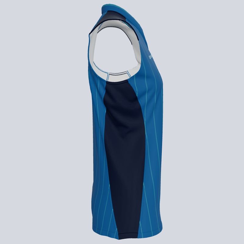 Load image into Gallery viewer, Ladies Core W/Pinstripe Razor Back Sleeveless Custom Softball Jersey
