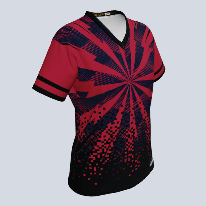 Load image into Gallery viewer, Ladies Comic Slam V-Neck Custom Jersey
