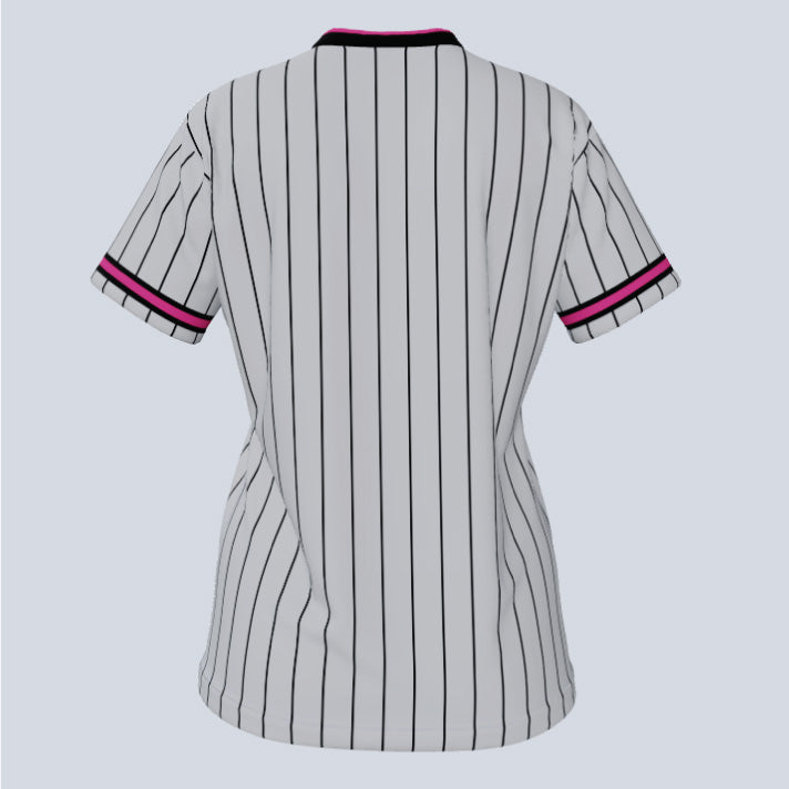 Load image into Gallery viewer, Ladies Pinstripe V-Neck Custom Jersey
