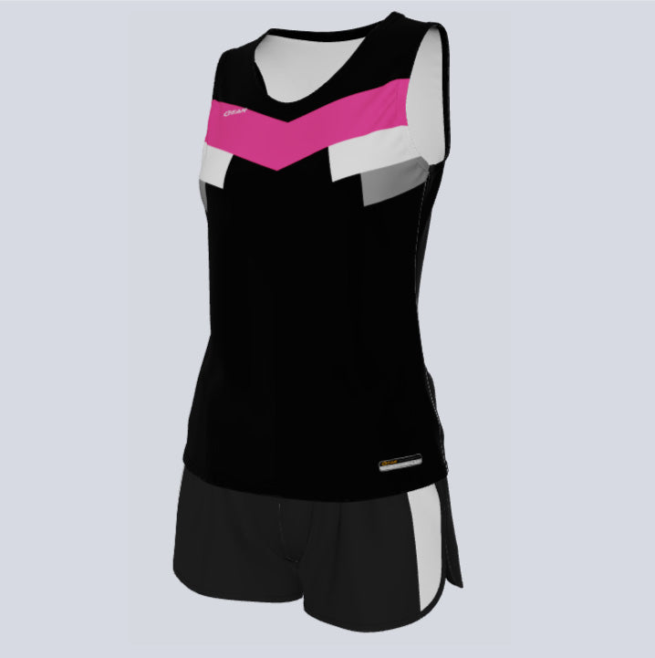 Load image into Gallery viewer, Ladies Custom Track Singlet Vex Set
