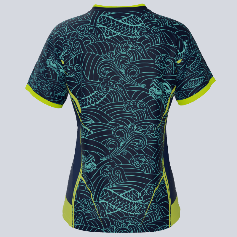 Load image into Gallery viewer, Custom Team Ladies Water Dragon Jersey
