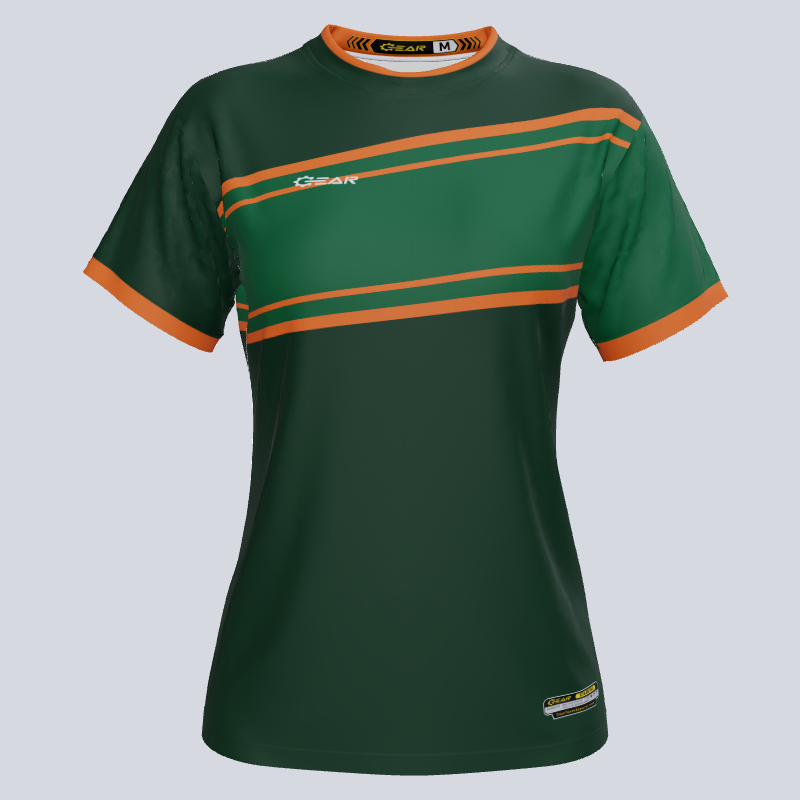 Load image into Gallery viewer, Custom ECO Ladies Strip Soccer Jersey
