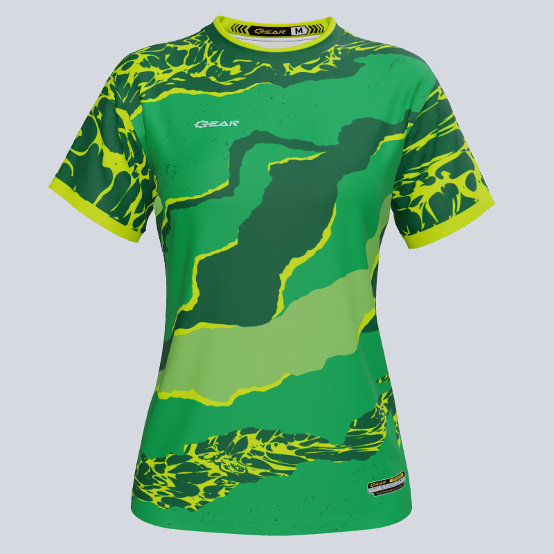 Load image into Gallery viewer, Custom ECO Ladies Tear Soccer Jersey
