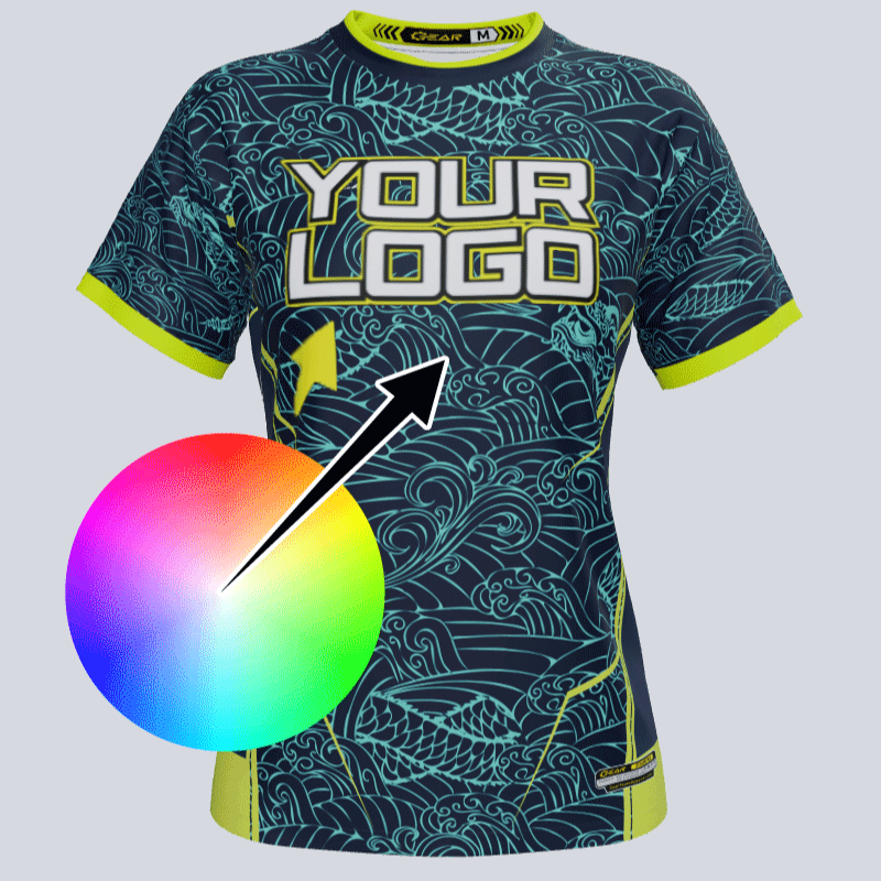 Load image into Gallery viewer, Custom Team Ladies Water Dragon Jersey
