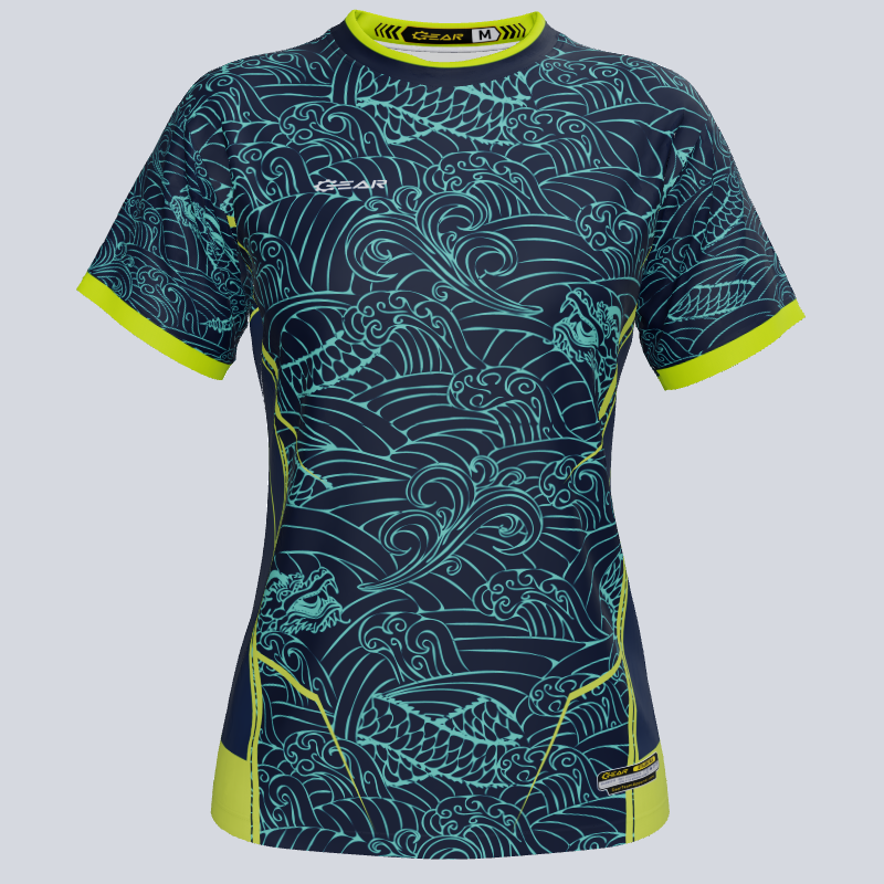 Load image into Gallery viewer, Custom Team Ladies Water Dragon Jersey
