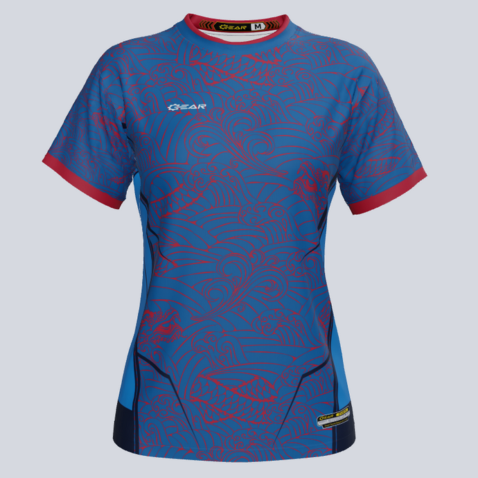 Custom Team Ladies Water Dragon Soccer Jersey