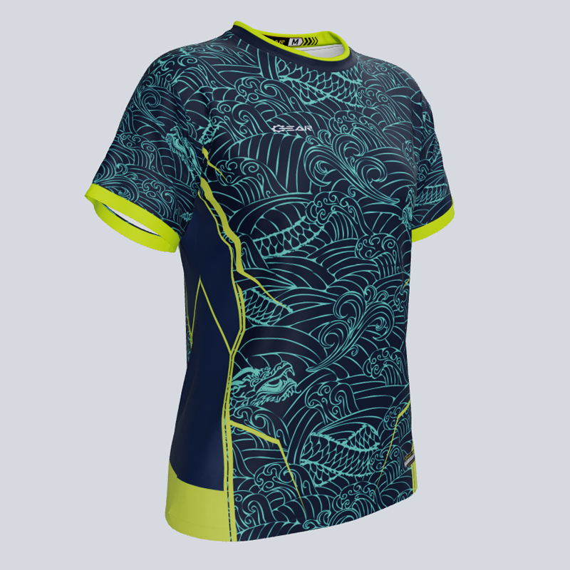 Load image into Gallery viewer, Custom Team Ladies Water Dragon Jersey
