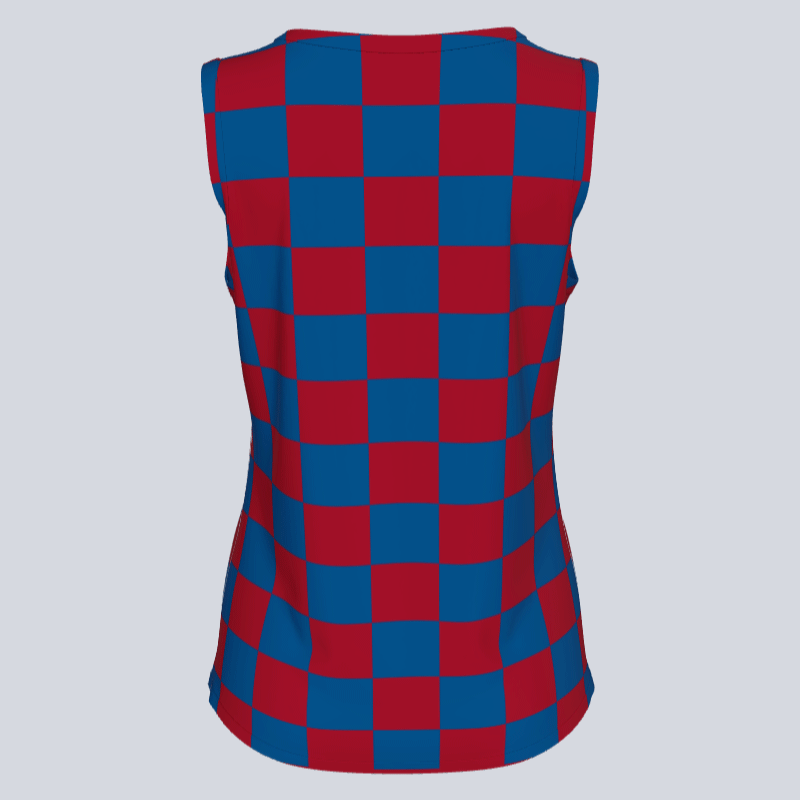 Load image into Gallery viewer, Ladies Custom Track Singlet Checker Jersey
