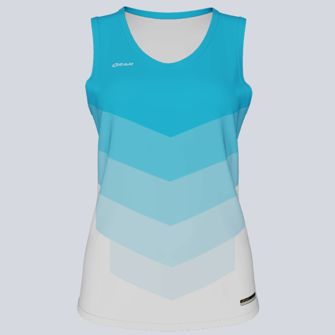 Ladies Custom Track Singlet Chevron Jersey