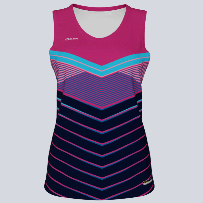 Load image into Gallery viewer, Ladies Custom Track Singlet Fusion Jersey
