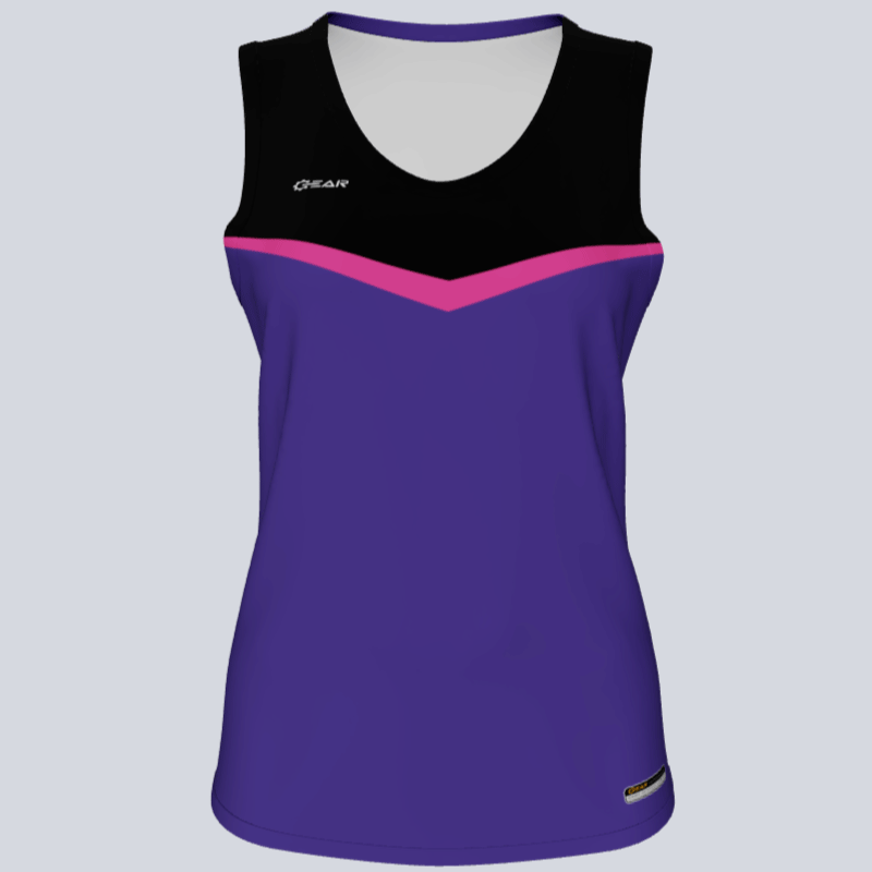 Load image into Gallery viewer, Ladies Custom Track Singlet V-Cut Jersey

