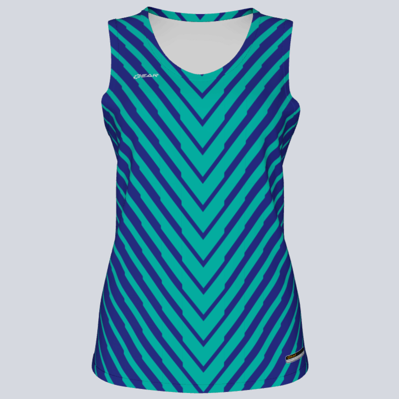 Load image into Gallery viewer, Ladies Custom Track Singlet Vector Falls Jersey
