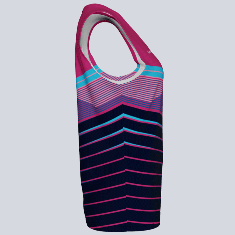 Load image into Gallery viewer, Ladies Custom Track Singlet Fusion Jersey
