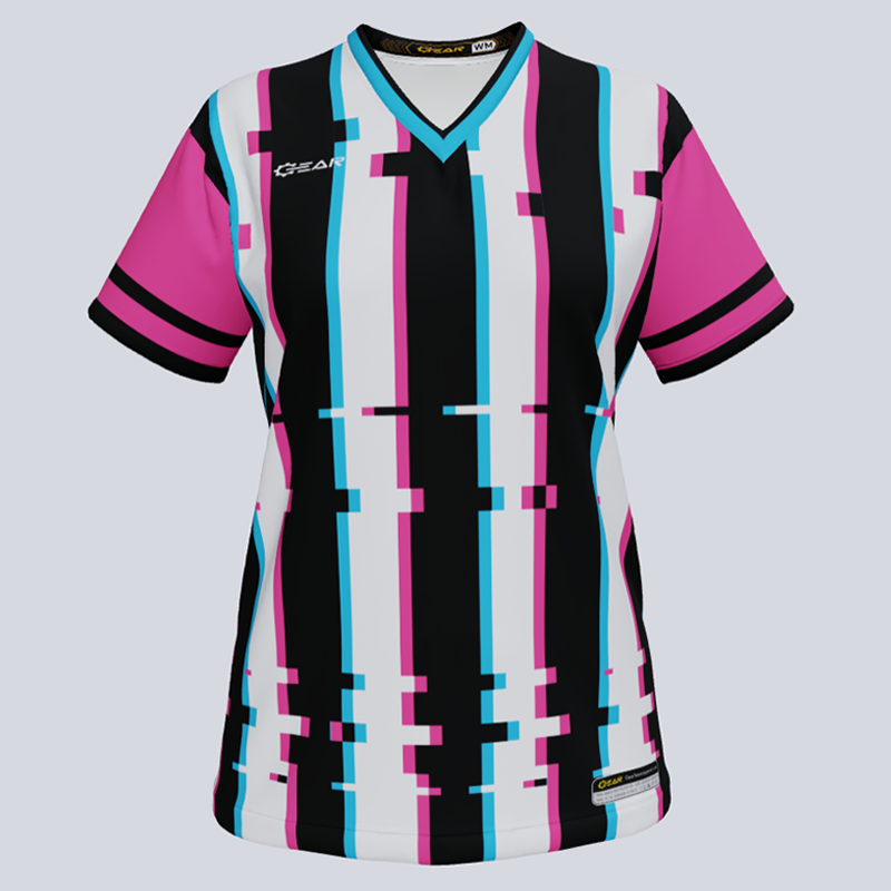 Load image into Gallery viewer, Ladies V-Glitch Custom Jersey
