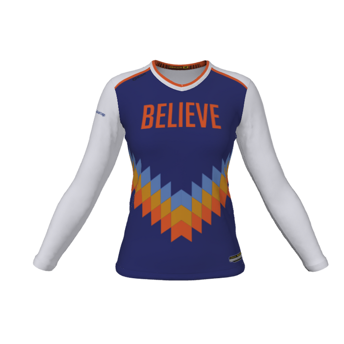 Ladies Custom Jerseys America Ladies Long Sleeve Jersey. (x 3)