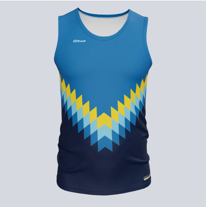 Custom Fitted Track Singlet America Jersey