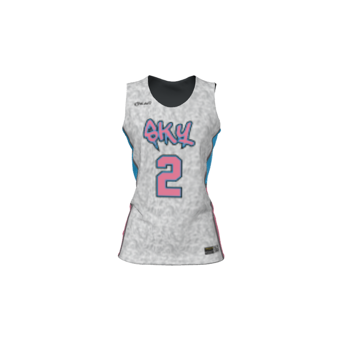 Ladies Custom Jerseys Qween Ladies Single Ply Reversible Basketball Jersey. (x 8)