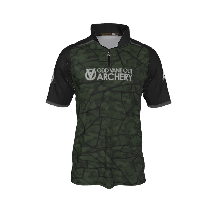 Collared Shirts Broken QTR Zip Short Sleeve. (x 8)