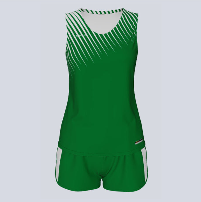 Ladies Custom Track Singlet Burst Set