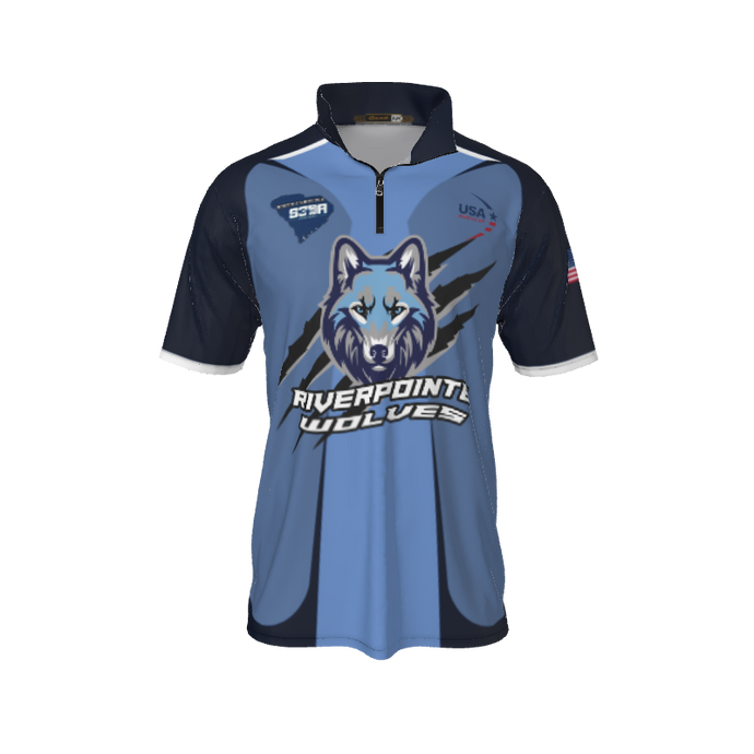 Collared Shirts Side Tech QTR Zip Short Sleeve. (x 1)