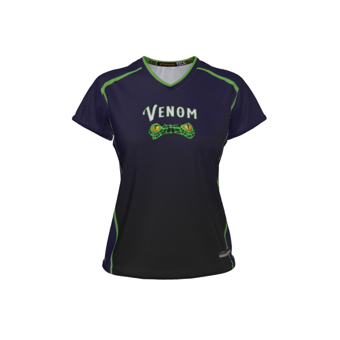 Ladies Custom Jerseys Bombshell 2.0 Ladies V-Neck Cap-Sleeve 2.50. (x 1)