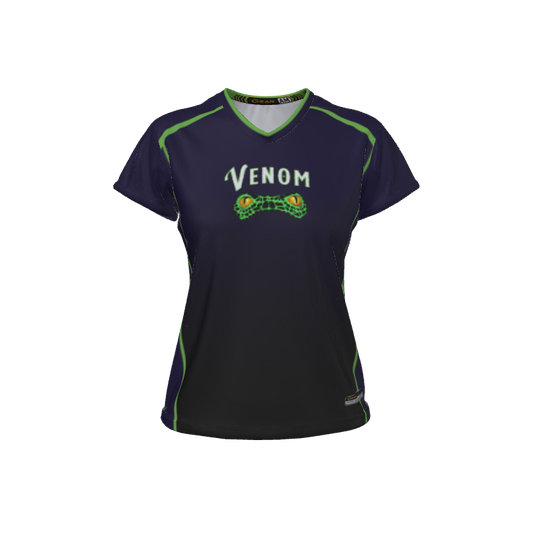 Ladies Custom Jerseys Bombshell 2.0 Ladies V-Neck Cap-Sleeve 2.50. (x 1)