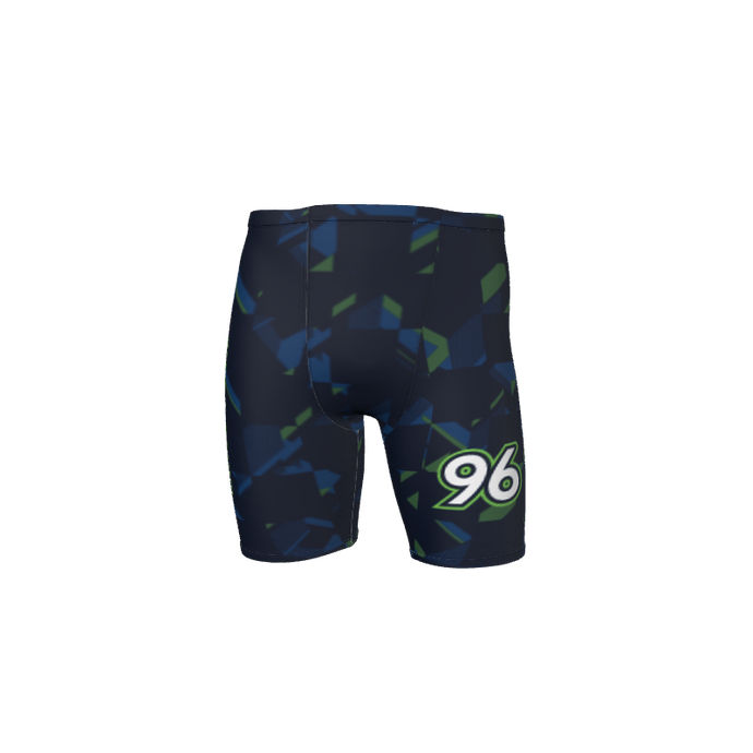 Mens Shorts Checker Track Compression Short. (x 11)