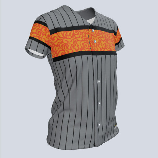 Ladies Champion Full Button Cap Sleeve Custom Softball Jersey