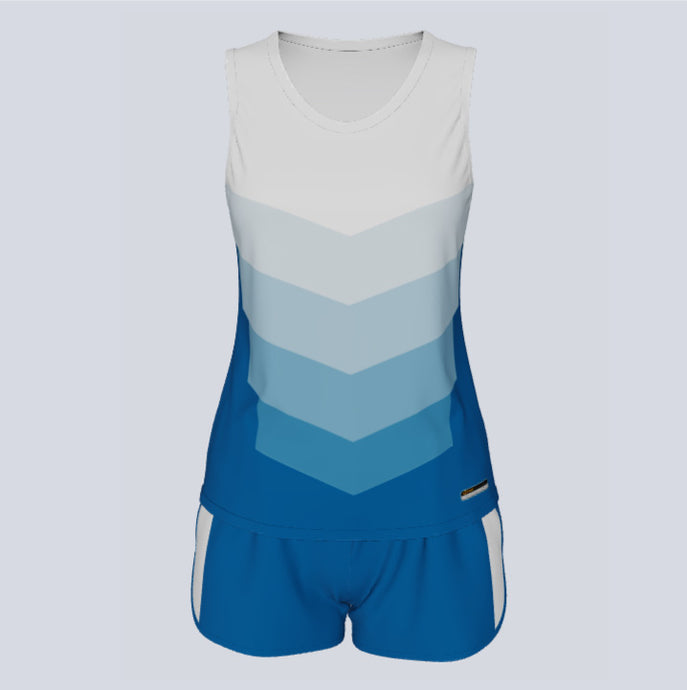 Ladies Custom Track Singlet Chevron Set