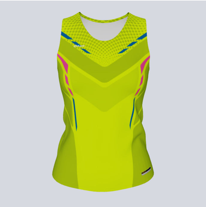 Ladies Custom Fitted Track Singlet Cobra Jersey