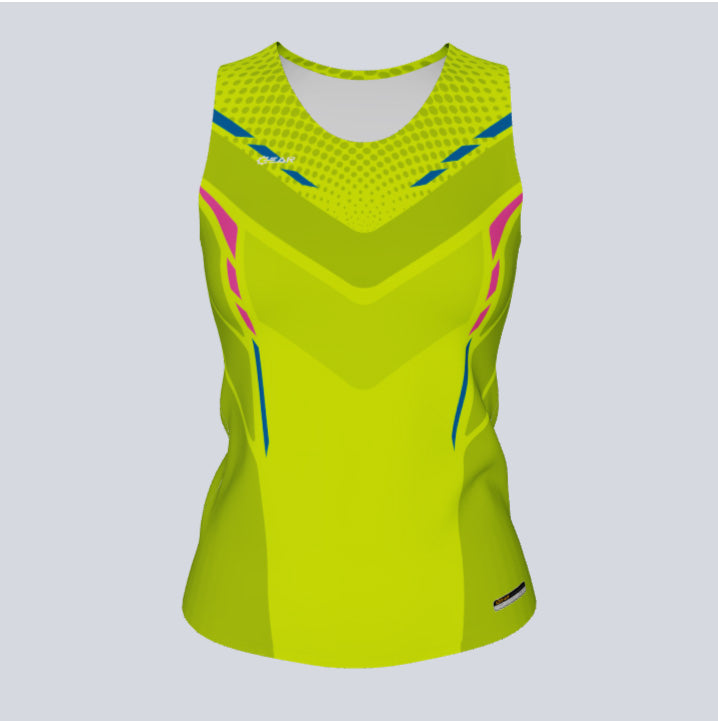 Load image into Gallery viewer, Ladies Custom Fitted Track Singlet Cobra Jersey
