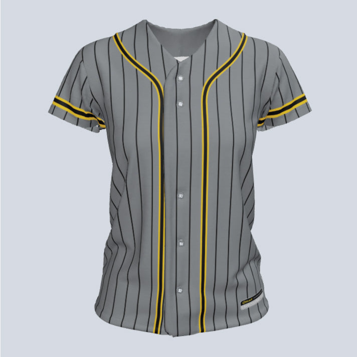 Load image into Gallery viewer, Ladies Core 2 Full Button Cap Sleeve Custom Jersey
