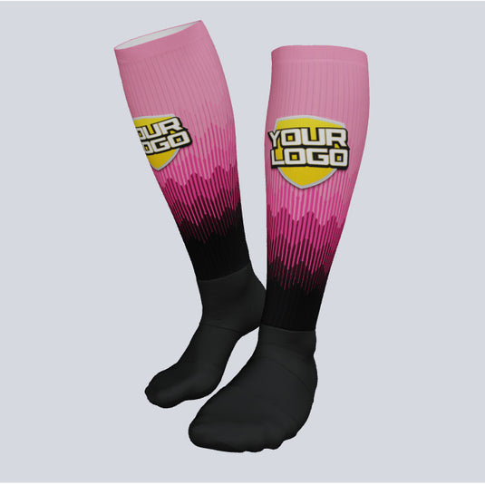 Custom Full Length Ghost Fade Game Socks