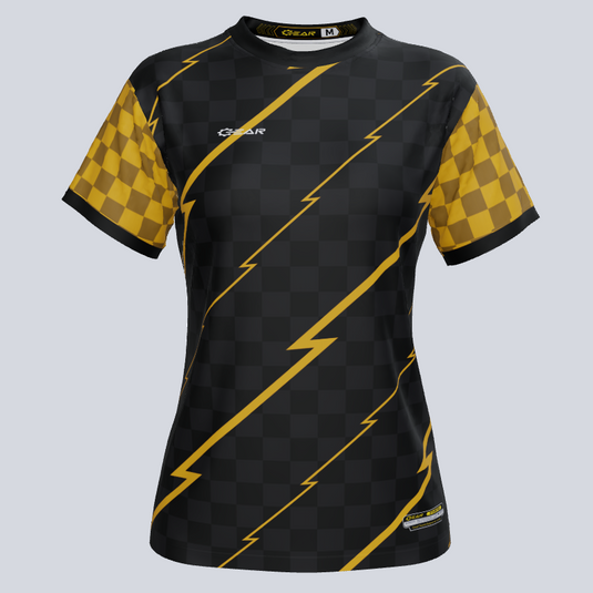 Custom Team Ladies Zap Soccer Jersey Front View