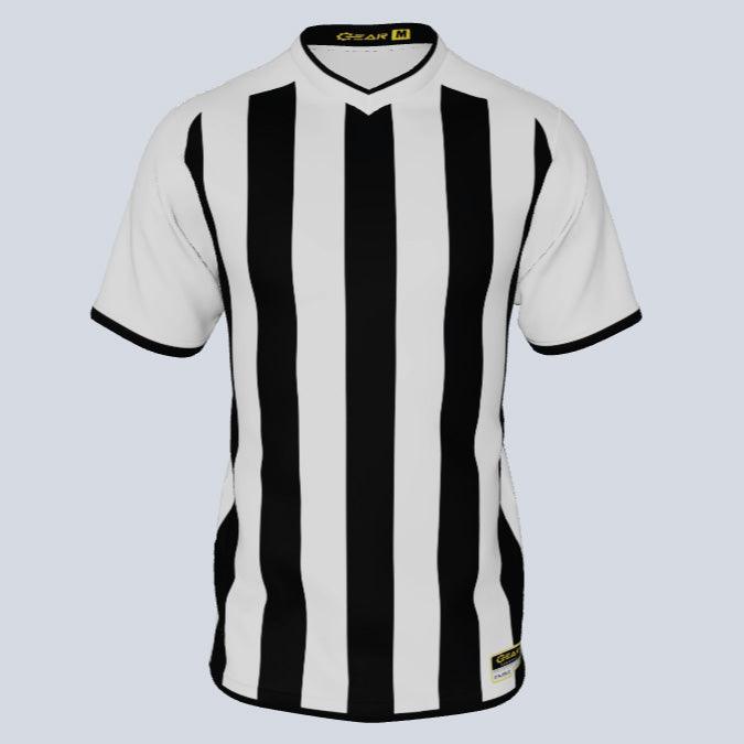 Load image into Gallery viewer, stripe-vneck-jersey
