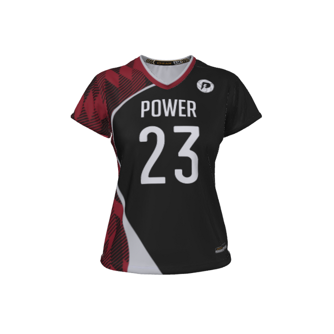 Ladies Custom Jerseys Asia 2.0 Ladies V-Neck Cap-Sleeve 2.50. (x 3)