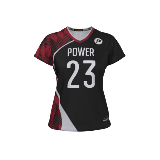 Ladies Custom Jerseys Asia 2.0 Ladies V-Neck Cap-Sleeve 2.50. (x 3)