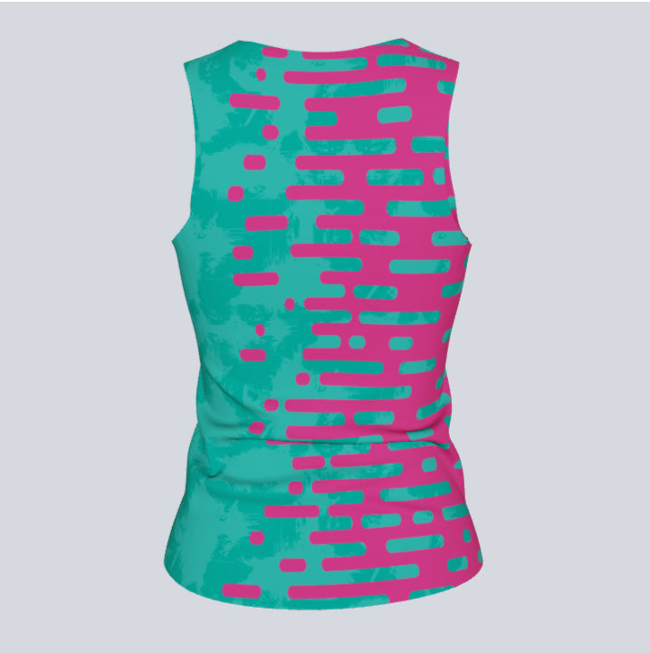 Load image into Gallery viewer, Ladies Custom Fitted Track Singlet Dash Jersey
